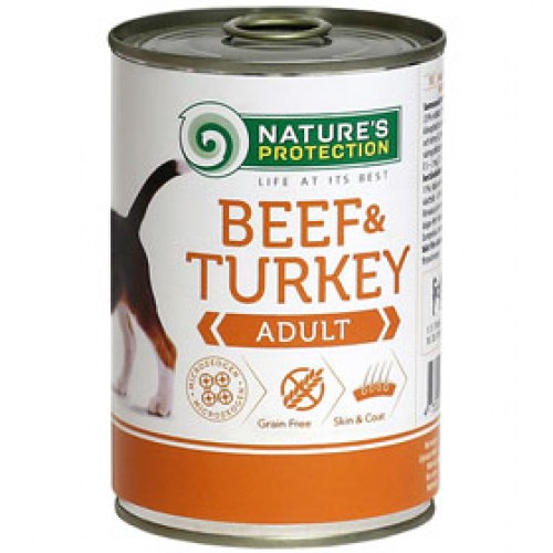 Natures Protection Adult Beef,Turkey 400g